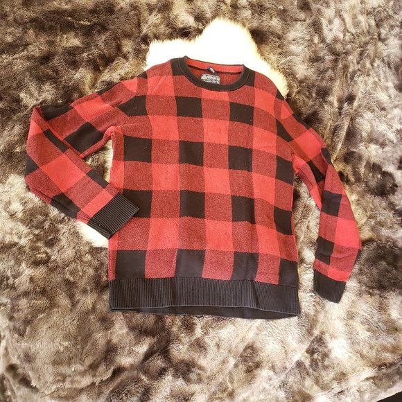 American Rag - 100% Cotton Buffalo Plaid Sweater - SO COZY - Sz M - Picture 1 of 10